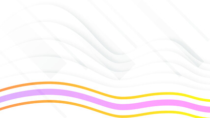 Abstract Colorful Gradient Background With Color Geometric Figures. Different Shapes And White Line Vector Design Style