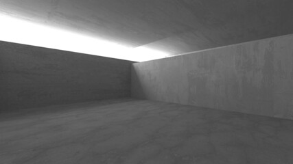 Abstract architecture interior background. Empty concrete room