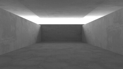 Abstract architecture interior background. Empty concrete room