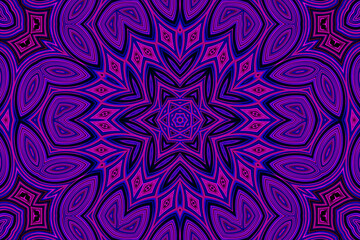 Purple blue Abstract kaleidoscope background. kaleidoscope texture design. multicolor kaleidoscope. Kaleidoscopic pattern. Mandala pattern. Batik Pattern