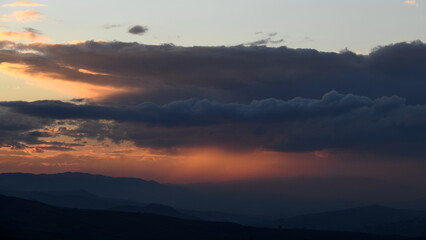 coucher de soleil en kabylie