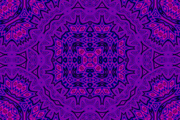 Purple blue Abstract kaleidoscope background. kaleidoscope texture design. multicolor kaleidoscope. Kaleidoscopic pattern. Mandala pattern. Batik Pattern