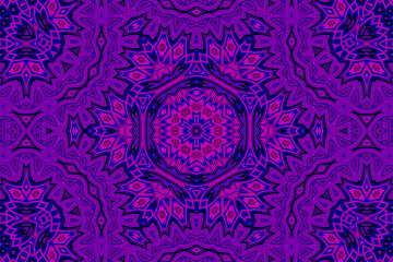 Purple blue Abstract kaleidoscope background. kaleidoscope texture design. multicolor kaleidoscope. Kaleidoscopic pattern. Mandala pattern. Batik Pattern