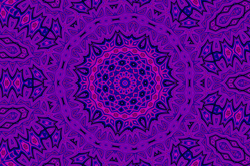 Purple blue Abstract kaleidoscope background. kaleidoscope texture design. multicolor kaleidoscope. Kaleidoscopic pattern. Mandala pattern. Batik Pattern