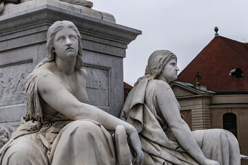Monument of Germany's poet, philosopher and historian Friedrich Schiller (1871) near Concert Hall...