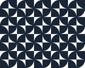 Seamless geometric pattern, abstract vector background for wallpaper or websites or wrapping paper print created with black and white elements of geometry.