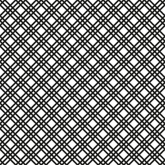 Fototapeta premium Seamless pattern with black and white plaid