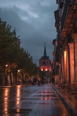 Obraz premium rain streets spain