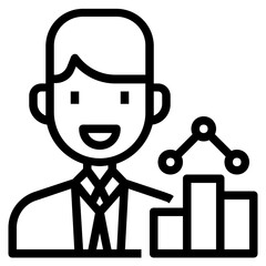 data scientist line icon