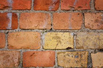 red brick wall