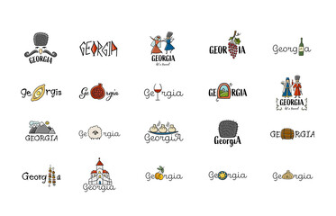 Georgia Country. Collection of design logo