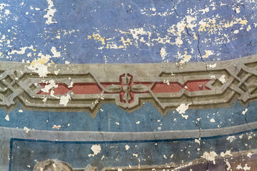 antique ornament on the wall