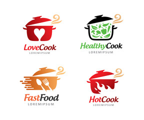 Cook logo symbol or icon template - obrazy, fototapety, plakaty