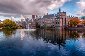 The historical Dutch parliament building, Binnenhof in Den Haag