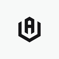 Hexagon simple logo.