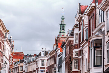 Obraz premium Street view and generic architecture in The Hague, the Netherlands