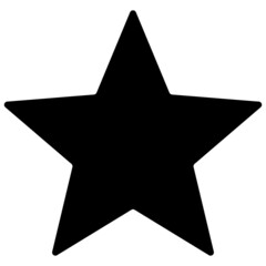 Black star icon. Simple and flat vector.