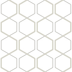 Vector geometric seamless pattern. Modern geometric background. Hexagonal mesh lattice.