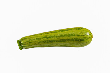 Italian zucchini  isolated on white background in portrait