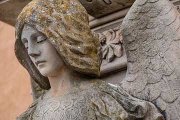 angel, Roig family aedicule, Sineu, municipal cemetery, Mallorca, Balearic Islands, Spain