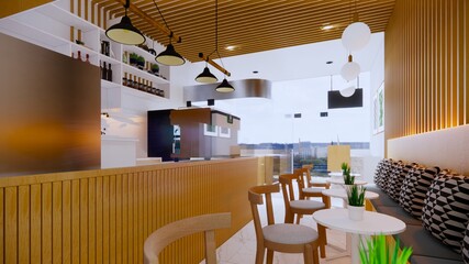 restaurant in island