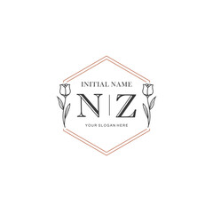 NZ Hand drawn wedding monogram logo