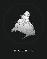 Mapa de la comunidad de Madrid © Odisdca