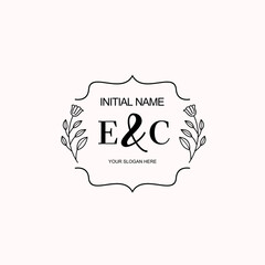EC Beautiful elegant logos or wedding monograms collection