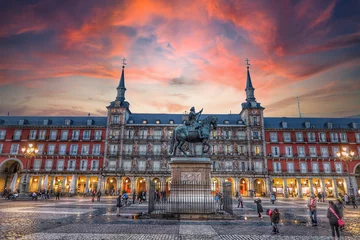 Tuinposter Plaza Mayor de Madrid © Odisdca