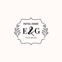 EG Beautiful elegant logos or wedding monograms collection