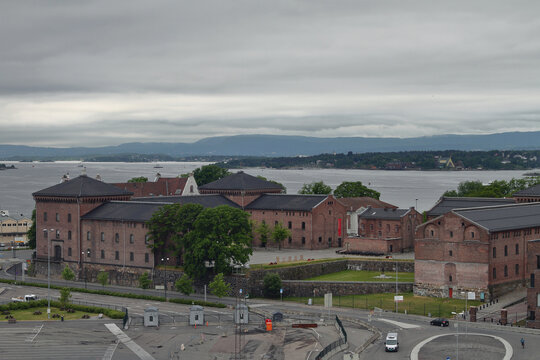 Armed Forces Museum, Artilleriloftet and Fanehallen buildings. Oslo, Norway