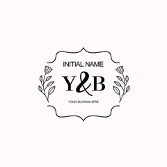 YB Beautiful elegant logos or wedding monograms collection