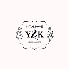 YK Beautiful elegant logos or wedding monograms collection