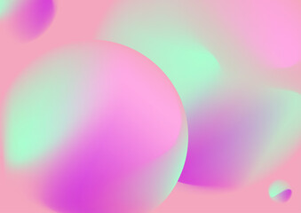 Colorful modern gradient vector background in pink and green shades