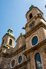 Fototapeta na wymiar Cathedral of St. James, Old Town, Innsbruck, Tyrol, Austria.