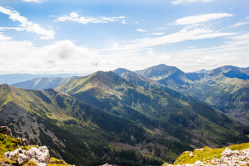 Landscape of mountains