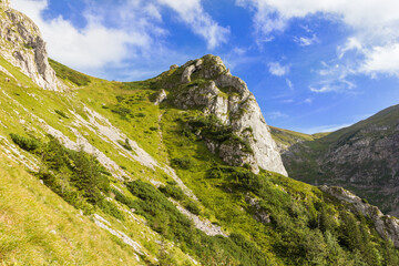 Landscape of mountains