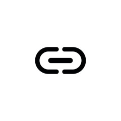 Link icon. Modern URL icon. Link chain symbol