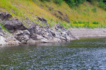 Blick auf die Staumauer Okertalsperre im Harz