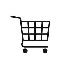 Trolley icon. Shopping cart icon.