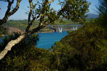 Bridge in Villa nova de Milfontes - Portugal over a river at the rota Vicentina hiking trail. 