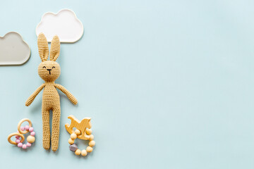 Baby accessories and toy rabbit for newborn baby