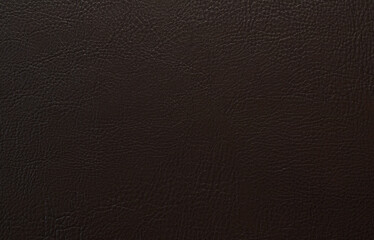 brown artificial leather with waves and folds on PVC base