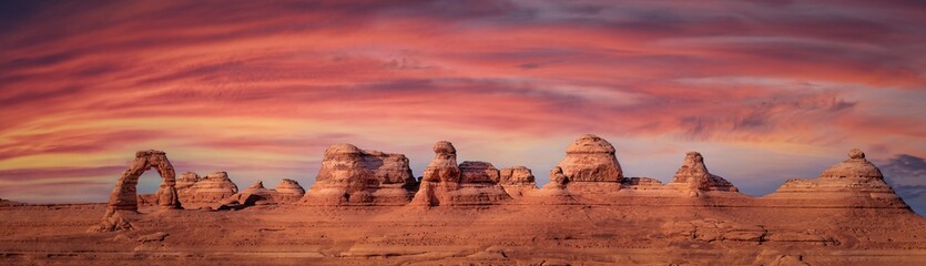 delicate arch in Arches National Park - Powered by Adobe