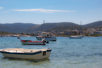 Fototapeta na wymiar View of Porto Rafti in Attica, Greece