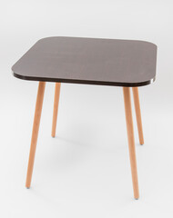 wooden easel isolated on white