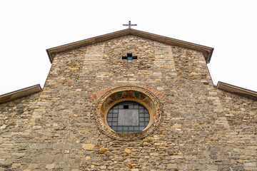 View on the church of San Giorgio in Varenna on Lake Como, Lombardy - Italy