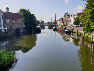 View of Delfshaven in Rotterdam