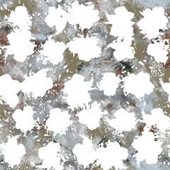 Seamless neutral and white grungy classic abstract surface pattern design for print. High quality illustration. Monochrome earth colored design with white pattern design overlay. Repeat graphic swatch