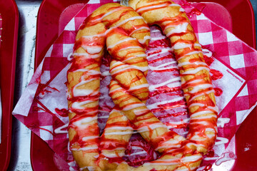 A Strawberry Cheesecake Pretzel Combines Salty and Sweet Tastes at the San Diego County Fair